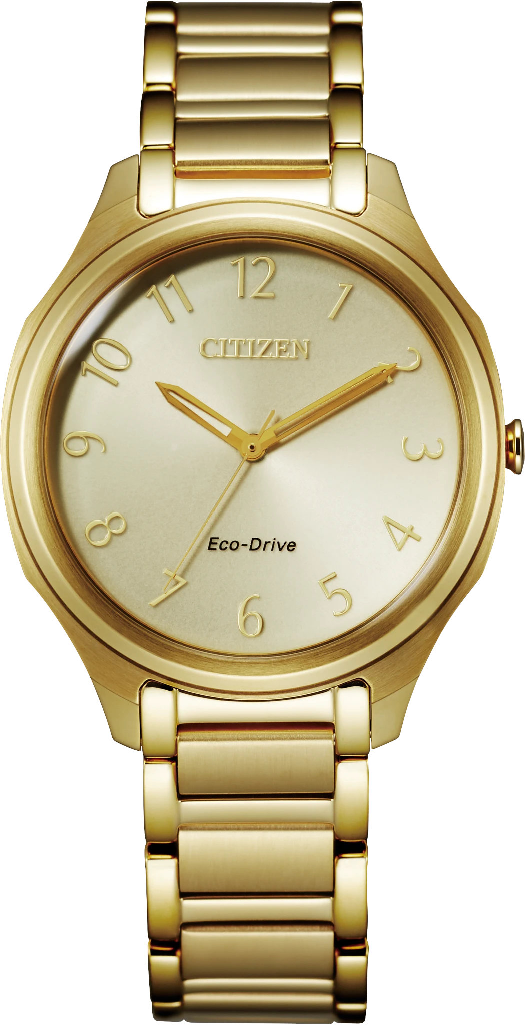 Sport Casual Champagne Dial Stainless Steel Bracelet EM0752-54P